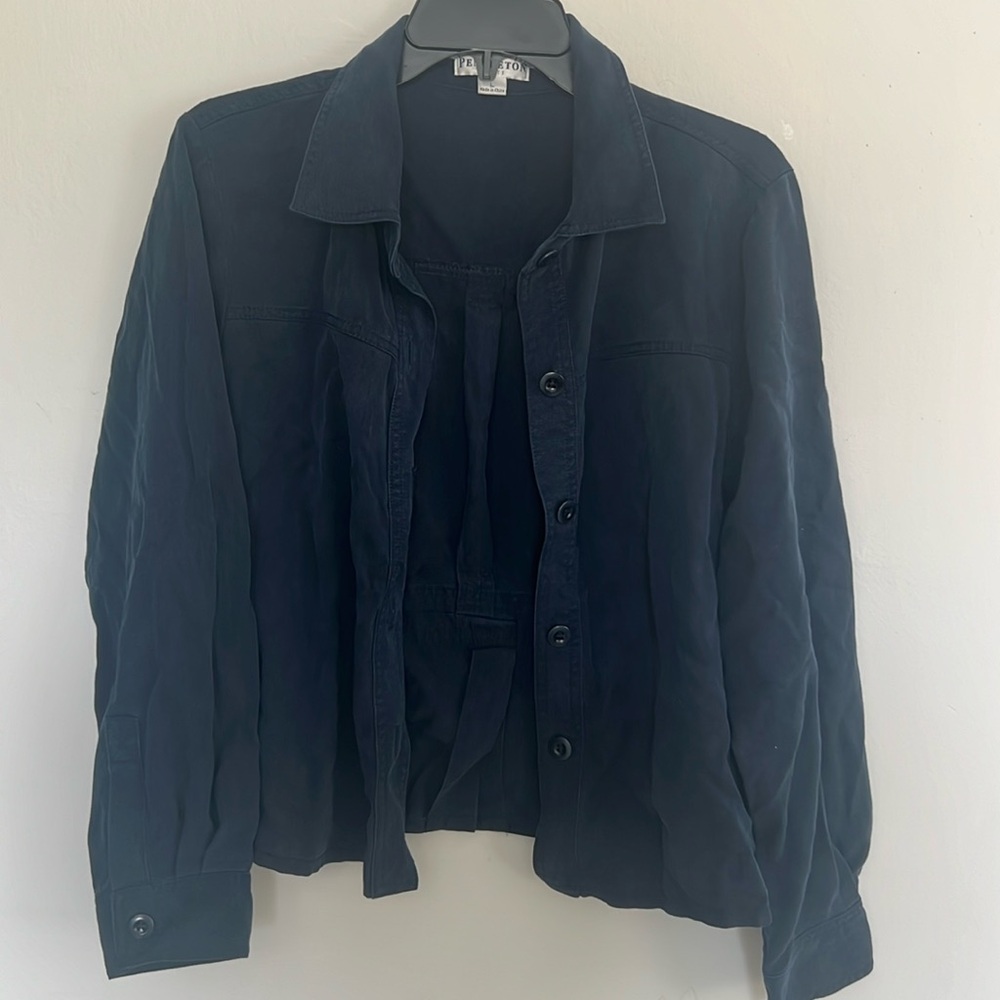Pendleton Navy Jacket Size Petite Large - image 1